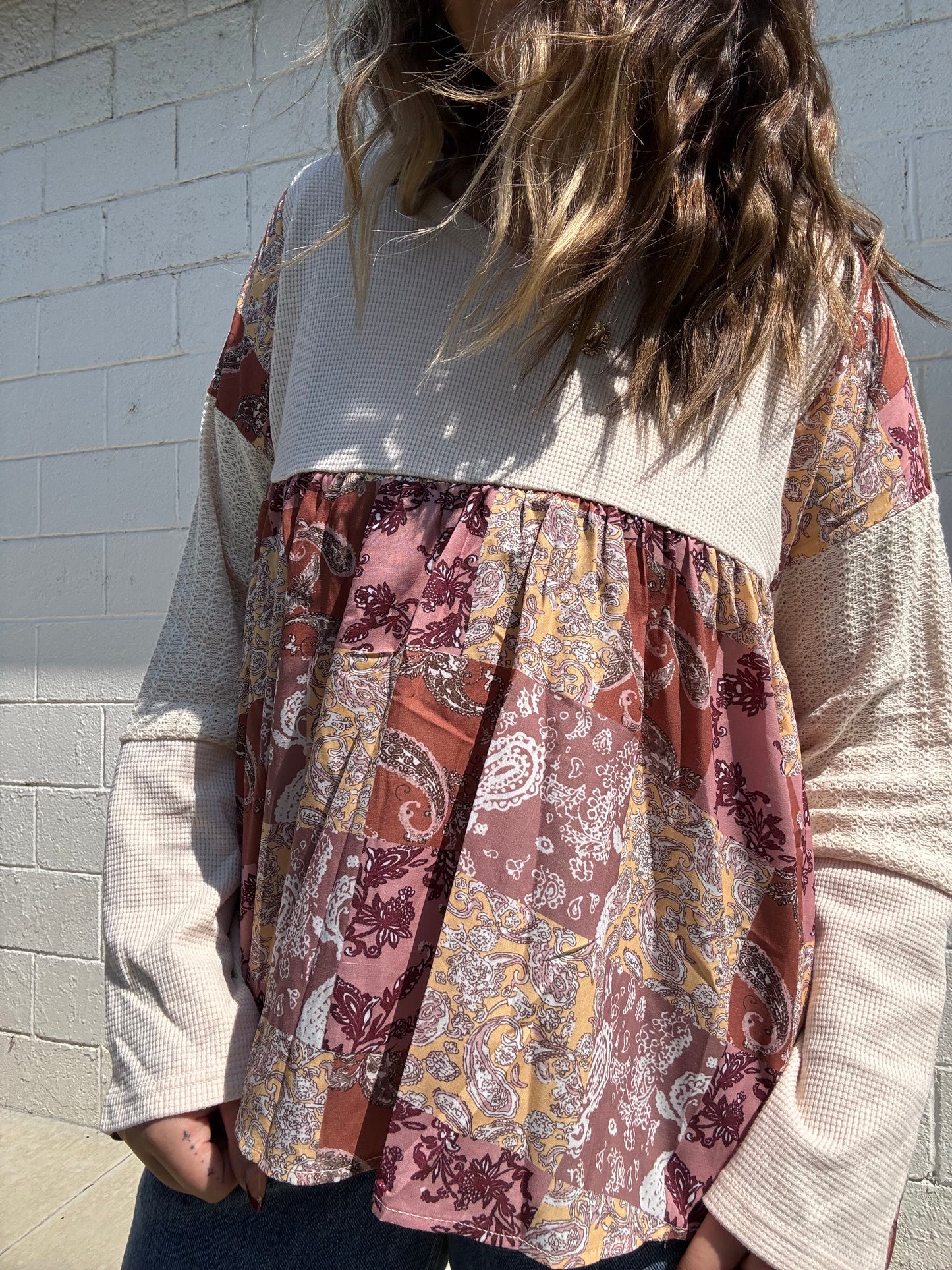 Paisley Print Blouse