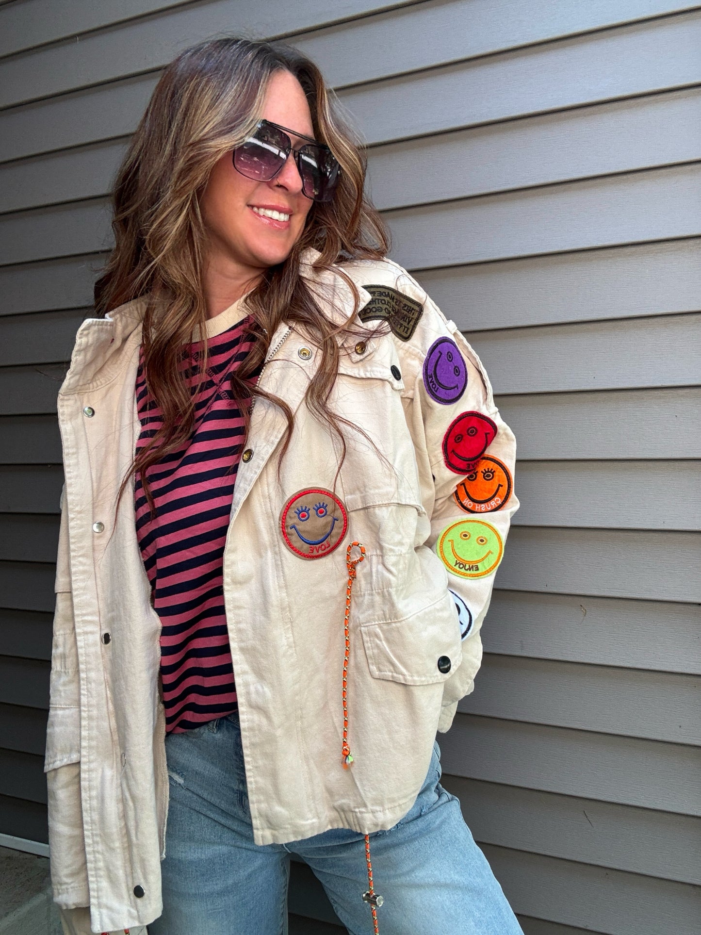 Patchwork Bomber Jacket