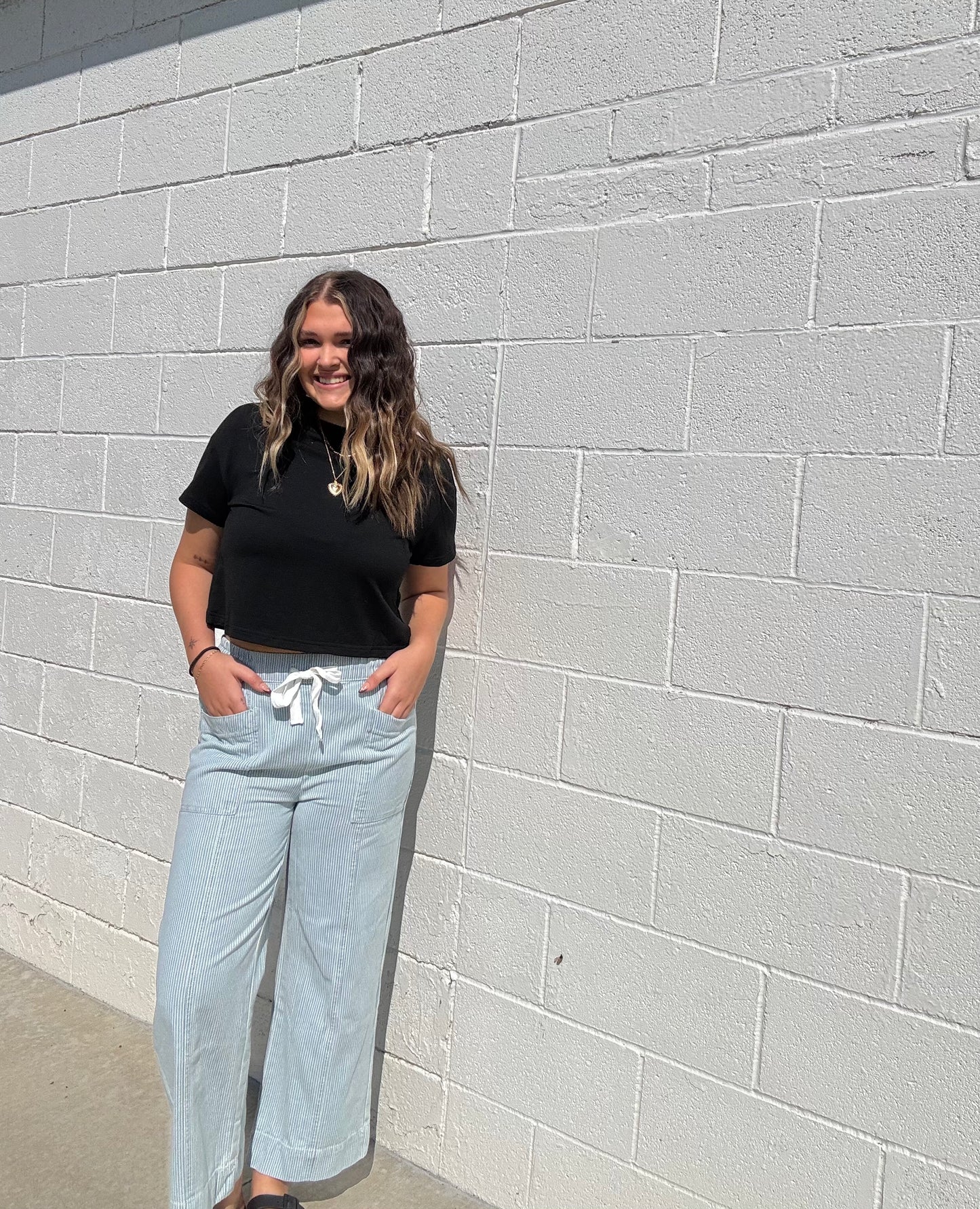 Denim Striped Jeans