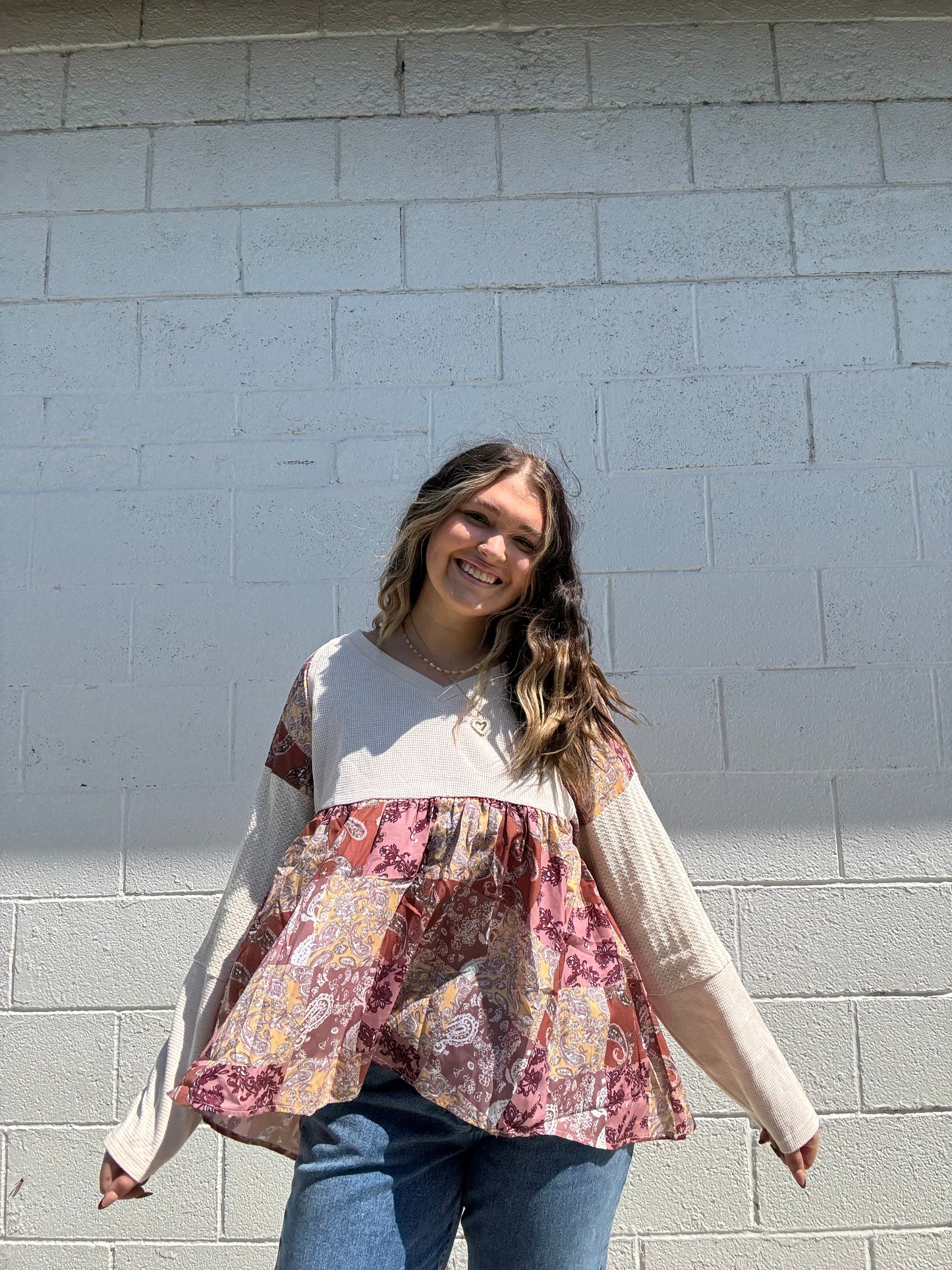 Paisley Print Blouse
