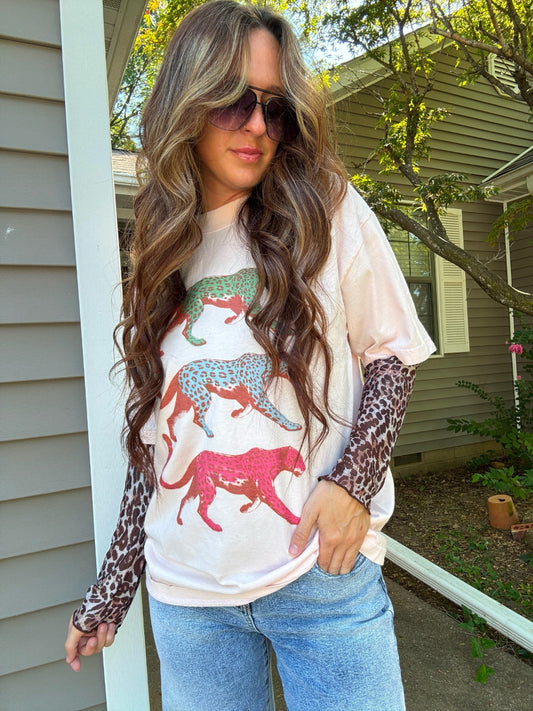 Leopard Graphic Tee